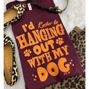I’d rather be hanging out‎ with my dog T-shirt